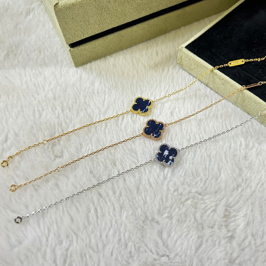 [Glitter Jewelry]CLOVER 1 MOTIF PIETERSITE BRACELET