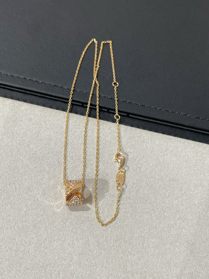 [Glitter Jewelry]LIENS EVIDENCE DIAMOND PAVED NECKLACE