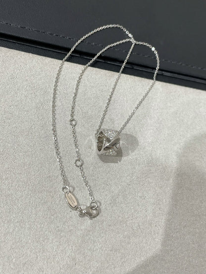 [Glitter Jewelry]LIENS EVIDENCE DIAMOND PAVED NECKLACE