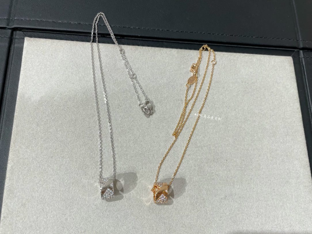 [Glitter Jewelry]LIENS EVIDENCE DIAMOND PAVED NECKLACE