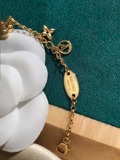 [Glitter Jewelry]BLOOMING PINK GOLD MOP BRACELET