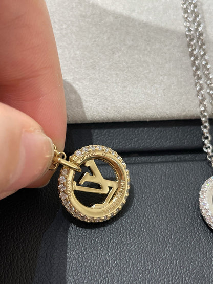 [Glitter Jewelry]BY NIGHT DIAMOND PAVED NECKLACE