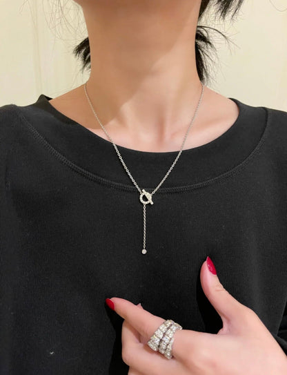 [グリッタージュエリー]フィネスシルバーダイヤモンドネックレス