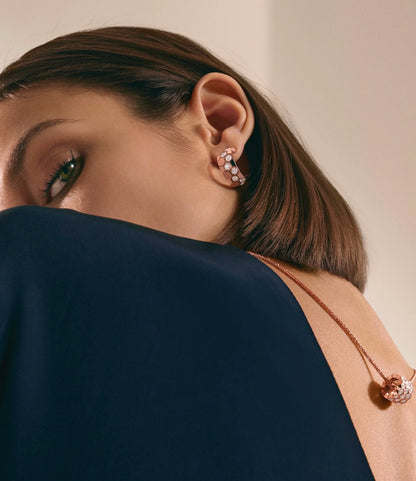 [Glitter Jewelry]BEE LOVE DIAMOND HOOP EARRINGS