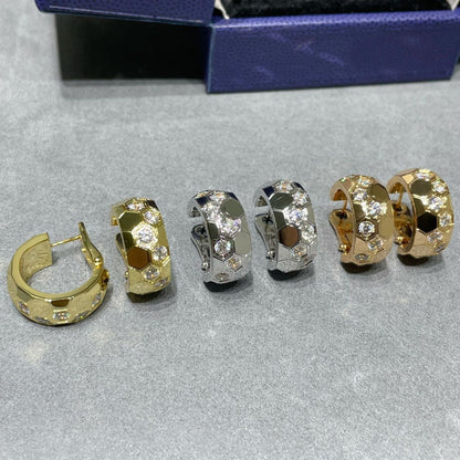 [Glitter Jewelry]BEE LOVE DIAMOND HOOP EARRINGS