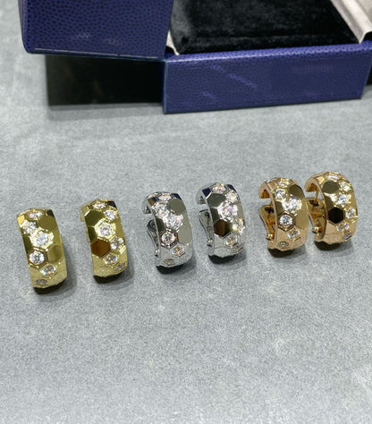 [Glitter Jewelry]BEE LOVE DIAMOND HOOP EARRINGS