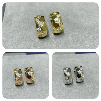 [Glitter Jewelry]BEE LOVE DIAMOND HOOP EARRINGS