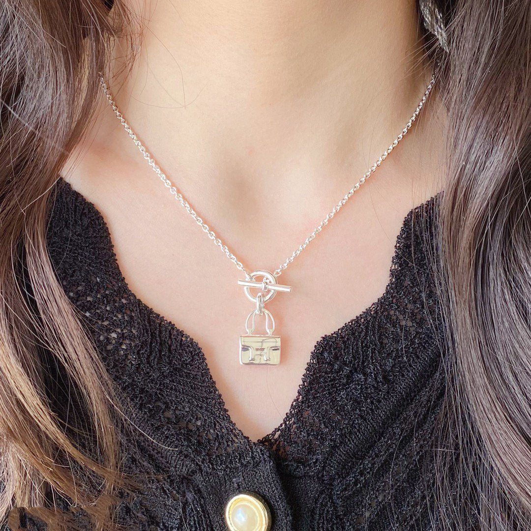 [Glitter Jewelry]CONSTANCE PEDANT SILVER NECKLACE