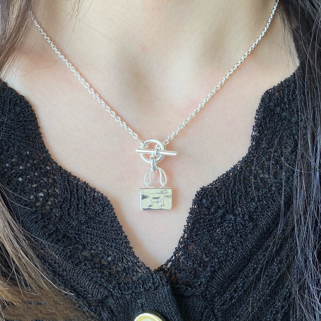 [Glitter Jewelry]CONSTANCE PEDANT SILVER NECKLACE