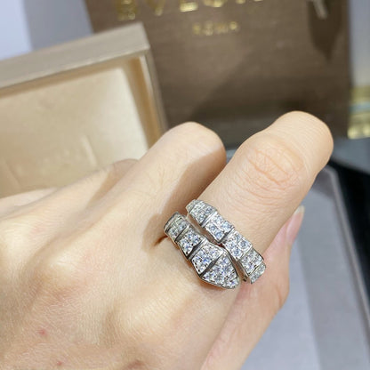 [Glitter Jewelry]SERPENTI RING SILVER DIAMOND PAVED