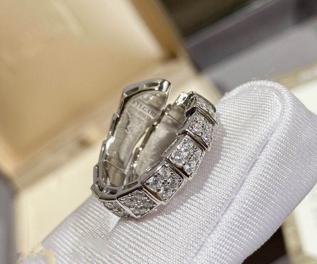 [Glitter Jewelry]SERPENTI RING SILVER DIAMOND PAVED