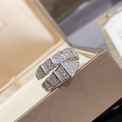 [Glitter Jewelry]SERPENTI RING SILVER DIAMOND PAVED