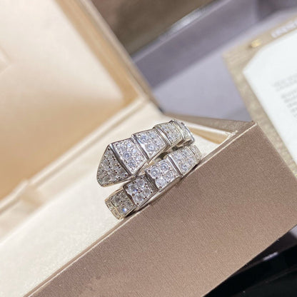 [Glitter Jewelry]SERPENTI RING SILVER DIAMOND PAVED