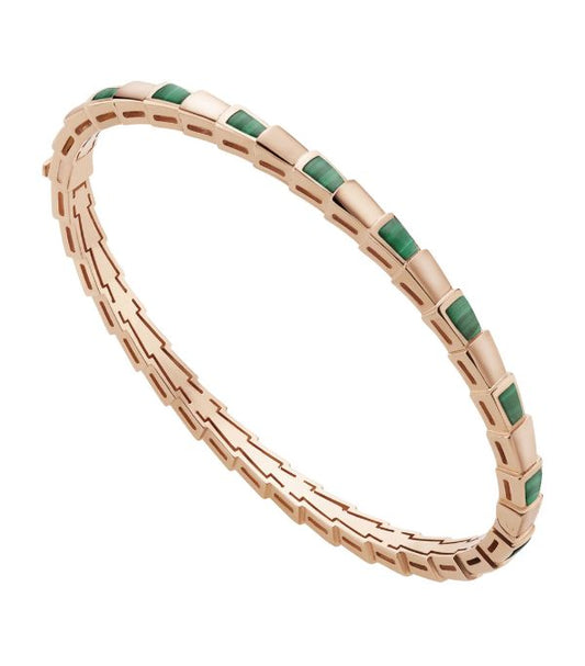 [Glitter Jewelry]SERPENTI BRACELET PINK GOLD MALACHITE