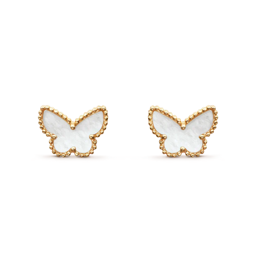 [Glitter Jewelry]SWEET BUTTERFLY MOP EARSTUDS