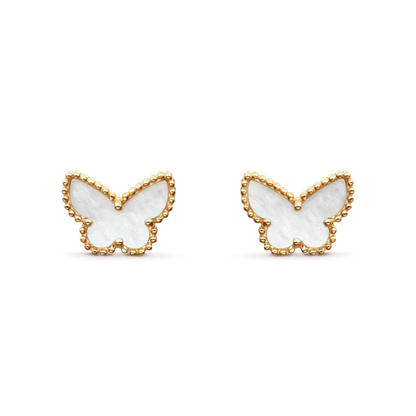 [Glitter Jewelry]SWEET BUTTERFLY MOP EARSTUDS
