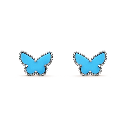 [Glitter Jewelry]BUTTERFLY TURQUOISE EARRINGS SILVER