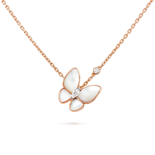 [Glitter Jewelry]BUTTERFLY MOP DIAMOND NECKLACE