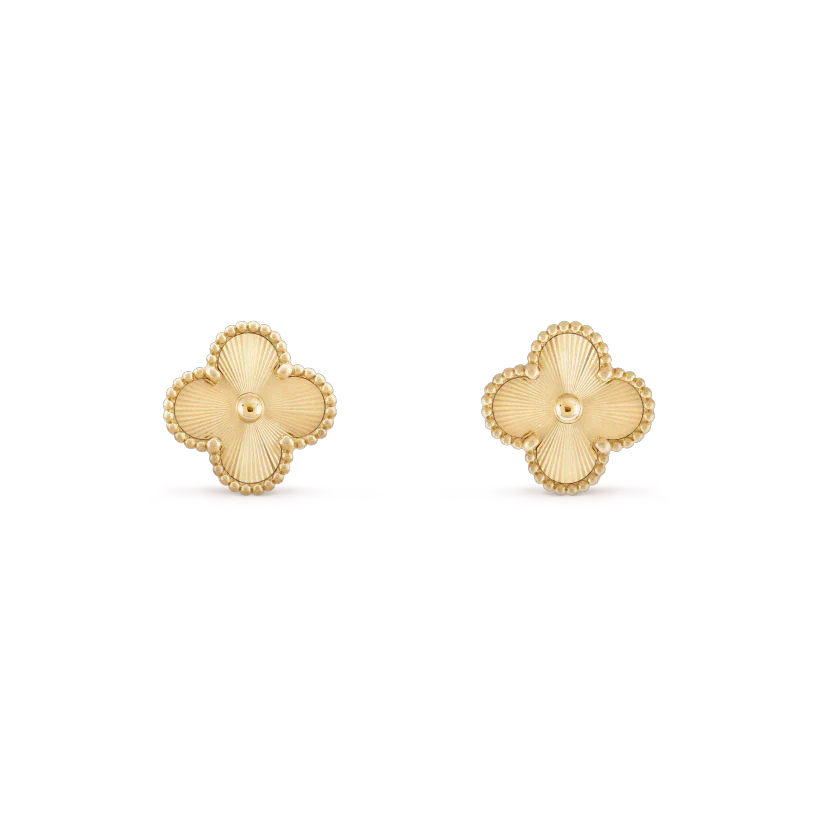 [Glitter Jewelry]CLOVER MINI 9.5MM LASER EARRINGS