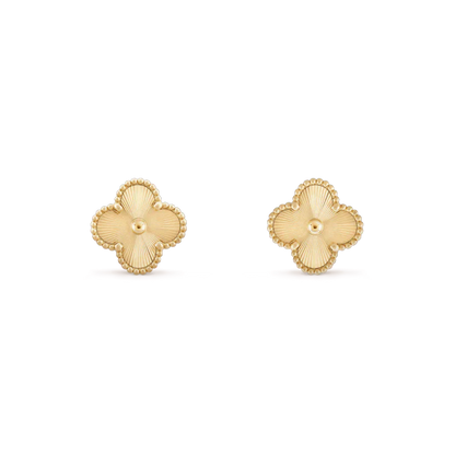 [Glitter Jewelry]CLOVER MINI 9.5MM LASER EARRINGS