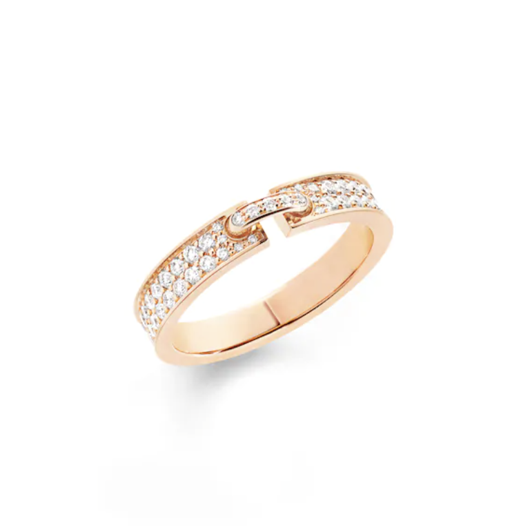 [Glitter Jewelry]ALLIANCE LIENS VIDENCE PAVED DIAMOND 4MM RING