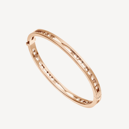 [Glitter Jewelry]ZERO 1 SPIRAL LOGO PINK GOLD BRACELET