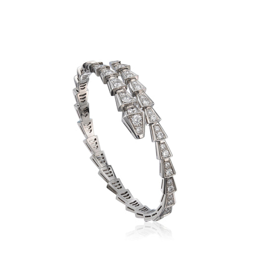[Glitter Jewelry]SERPENTI BRACELET 6MM SILVER DIAMOND