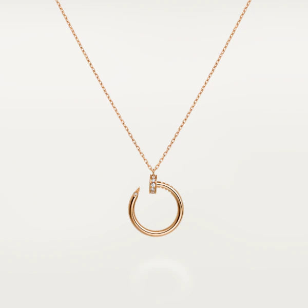 [Glitter Jewelry]JUSTE NECKLACE PINK GOLD