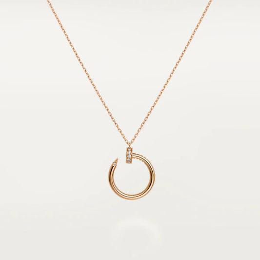 [Glitter Jewelry]JUSTE NECKLACE PINK GOLD