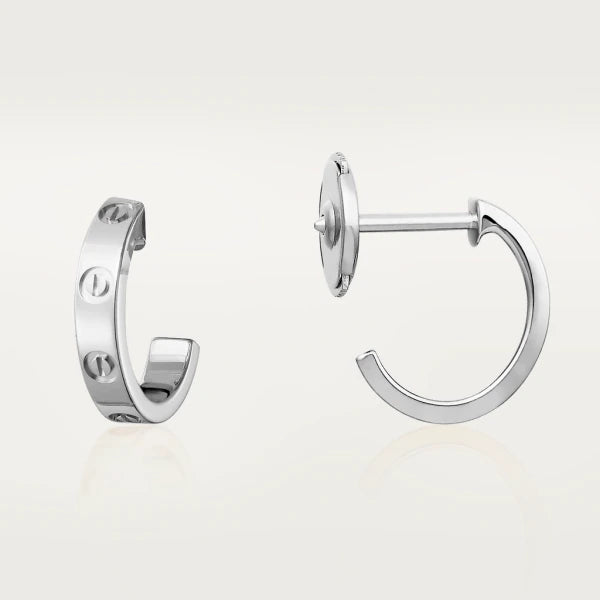 [Glitter Jewelry]LOVE EARRINGS 2.65MM SILVER