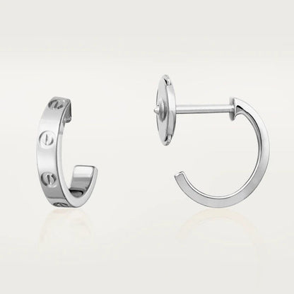 [Glitter Jewelry]LOVE EARRINGS 2.65MM SILVER