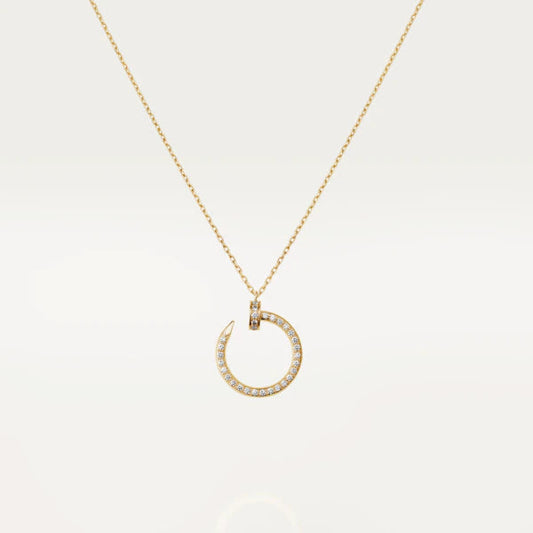 [Glitter Jewelry]JUSTE NECKLACE GOLD DIAMONDS