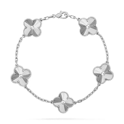 [Glitter Jewelry]CLOVER SILVER 5 MOTIFS BRACELET