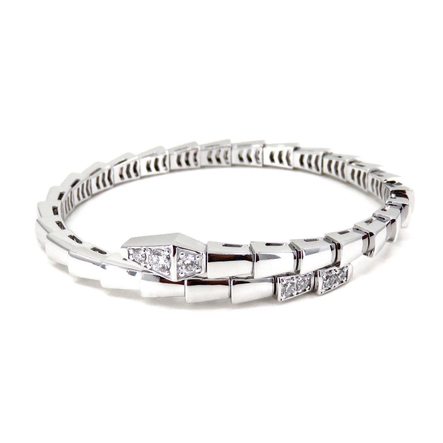 [Glitter Jewelry]SERPENTI BRACELET DIAMONDS SILVER