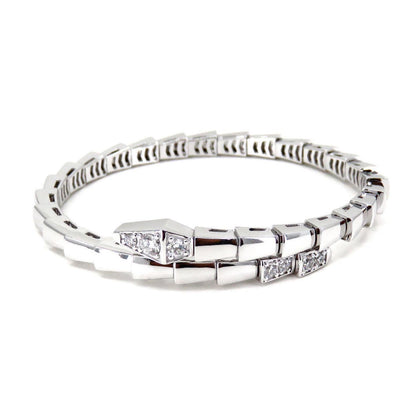 [Glitter Jewelry]SERPENTI BRACELET DIAMONDS SILVER
