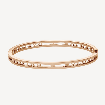 [Glitter Jewelry]ZERO 1 SPIRAL LOGO PINK GOLD BRACELET