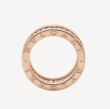 [Glitter Jewelry]ZERO 1 WITH PAVED DIAMONDS ON THE SPIRAL RING