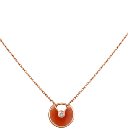 [Glitter Jewelry]AMULETTE GOLD CARNELIAN ONYX NECKLACE