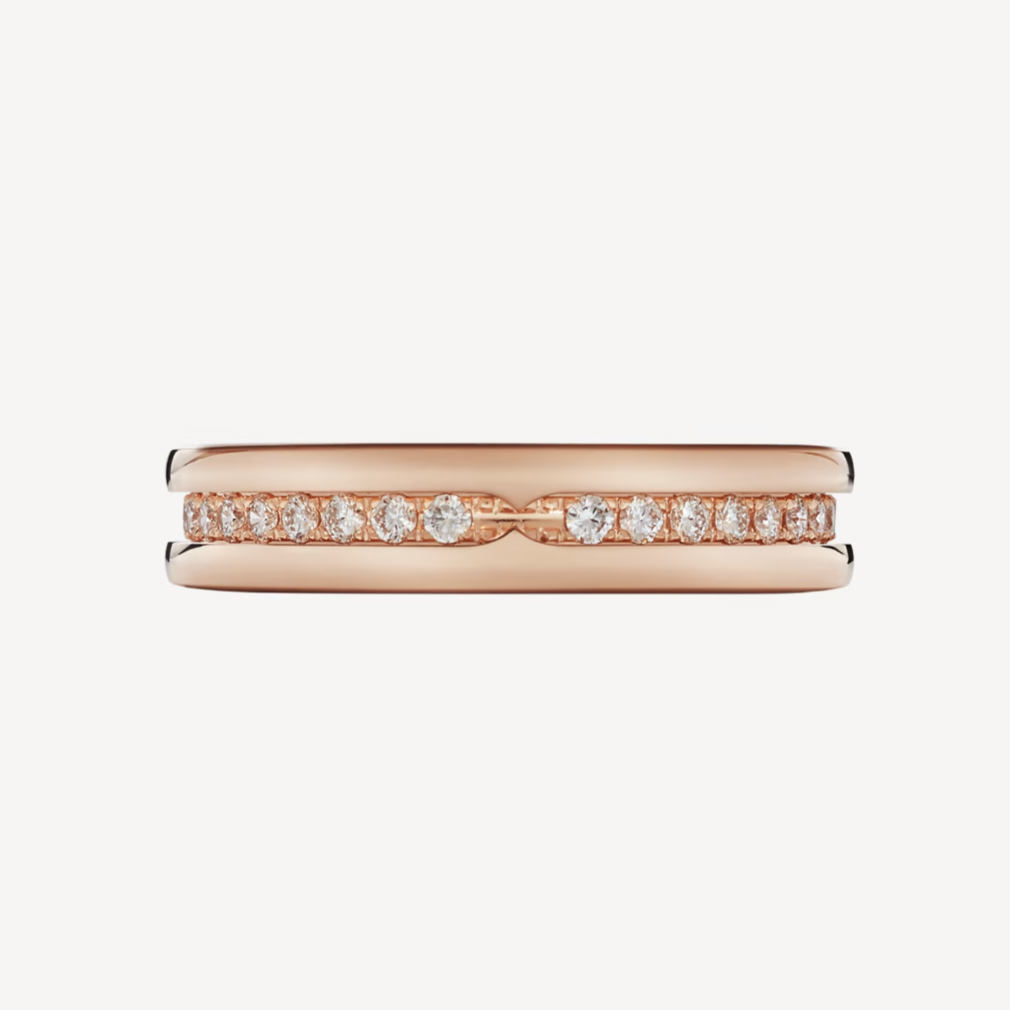 [Glitter Jewelry]ZERO 1 ONE-BAND PAVED DIAMONDS ON THE SPIRAL RING