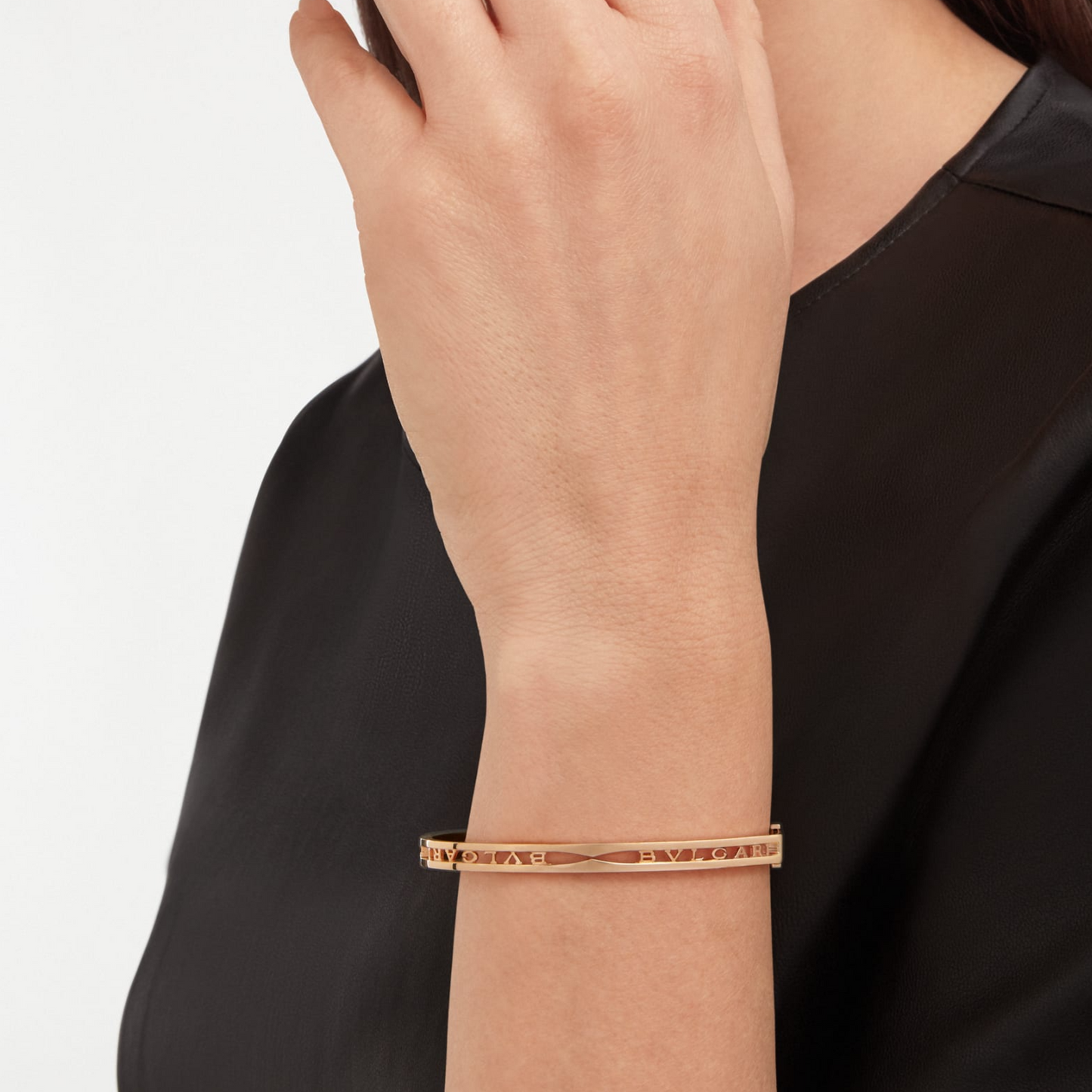 [Glitter Jewelry]ZERO 1 SPIRAL LOGO PINK GOLD BRACELET