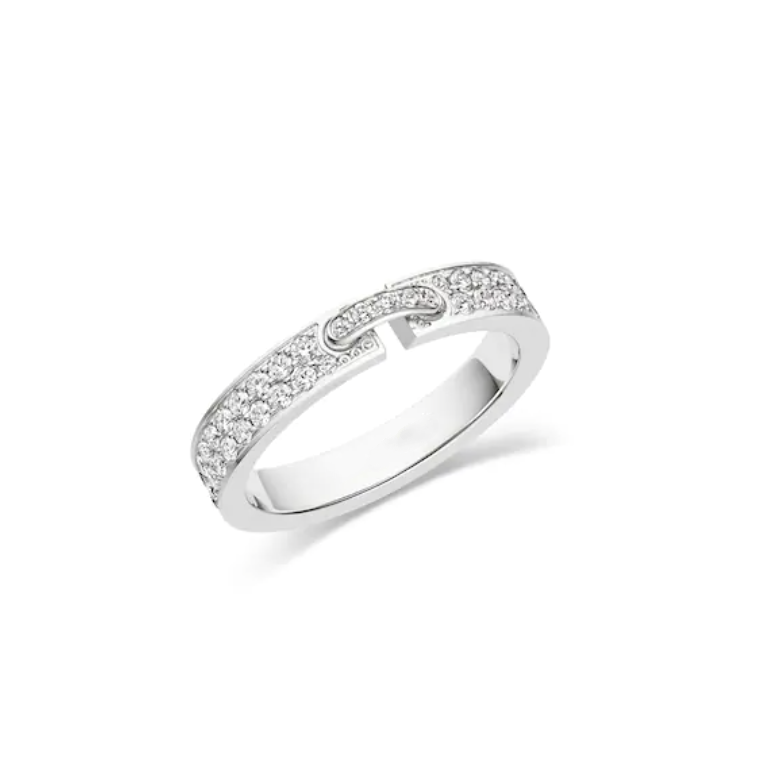 [Glitter Jewelry]ALLIANCE LIENS VIDENCE PAVED DIAMOND 4MM RING