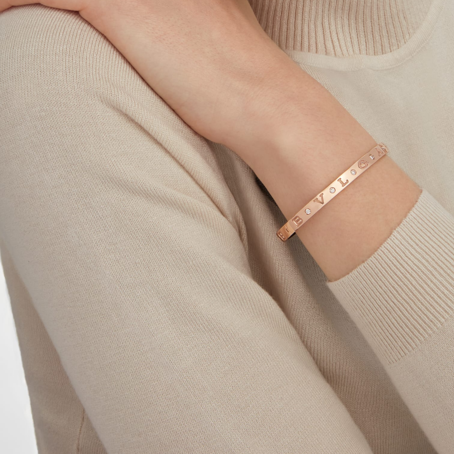 [Glitter Jewelry]ZERO 1 PINK GOLD 12 DIAMONDS BRACELET