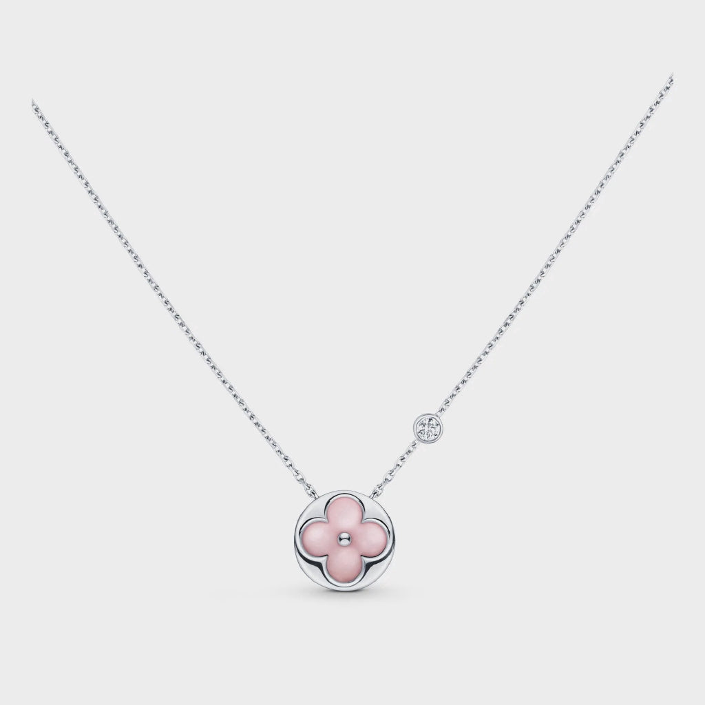 [Glitter Jewelry]SUN MOTIF PINK MOP SILVER BRACELET
