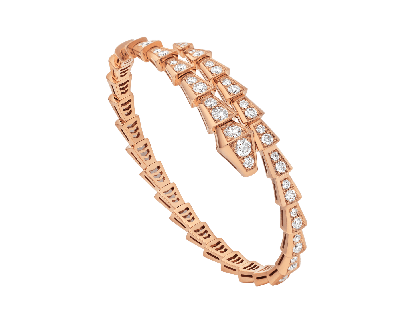 [Glitter Jewelry]SERPENTI BRACELET 6.8MM PINK GOLD DIAMOND