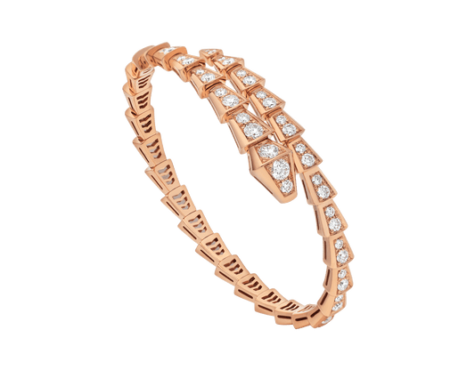 [Glitter Jewelry]SERPENTI BRACELET 6.8MM PINK GOLD DIAMOND