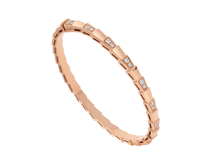 [Glitter Jewelry]SERPENTI SMALL BRACELET PINK GOLD DIAMOND