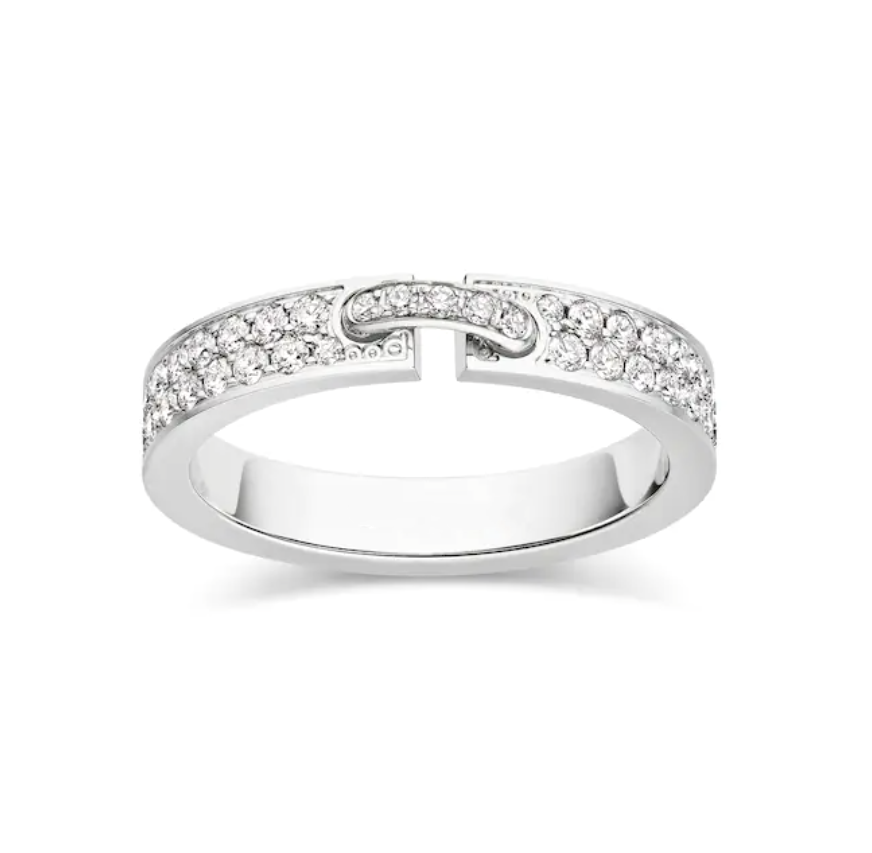 [Glitter Jewelry]ALLIANCE LIENS VIDENCE PAVED DIAMOND 4MM RING
