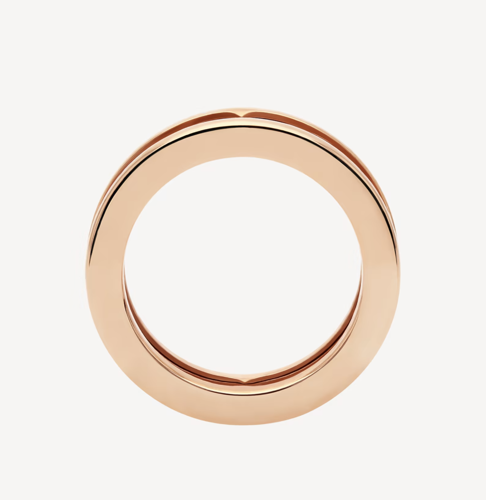 [Glitter Jewelry]ZERO 1 ONE-BAND WITH OPENWORK LOGO SPIRAL RING