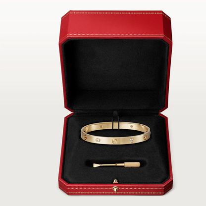 [Glitter Jewelry]LOVE BRACELET 6.1MM 4 DIAMONDS