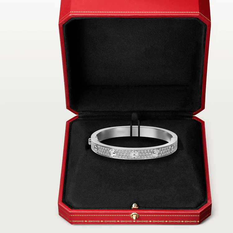 [Glitter Jewelry]LOVE BRACELET 6.1MM DIAMOND-PAVED